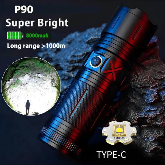 P90 Super Bright Powerful Flash Light Torch with Adjustable Focus⭐⭐⭐⭐⭐
